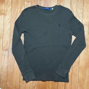 Polo Ralph Lauren Army Green Thermal Long Sleeve Shirt M